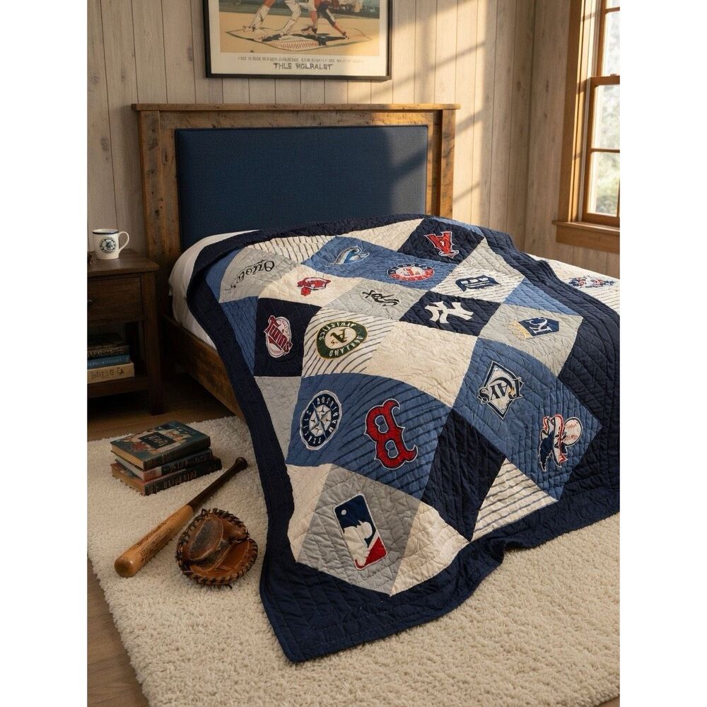 Pottery Barn MLB Twin Quilt
